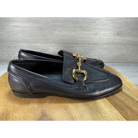 Jeffrey Campbell Leather Loafer Velviteen Matte Black TEXTBOOK Size 5.5 - Picture 1 of 7